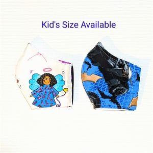 Woven Cotton Mask - Double Layer - w Pocket Filter